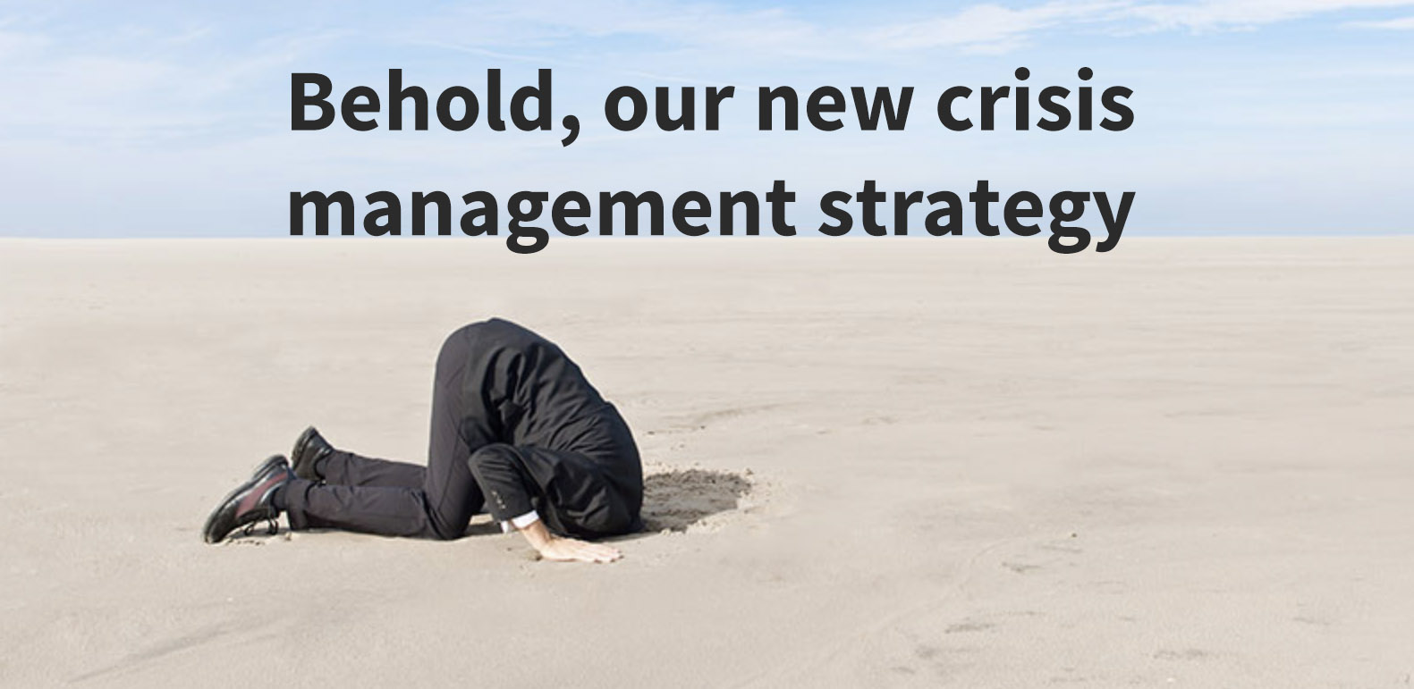 Crisis management strategy